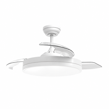 Ανεμιστήρας Οροφής LED 36W 2000lm 132cm F021 με Διάφανα Πτερύγια