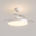 Ανεμιστήρας Οροφής με Φως LED 36W 2000lm 132cm F021 με Διάφανα Πτερύγια