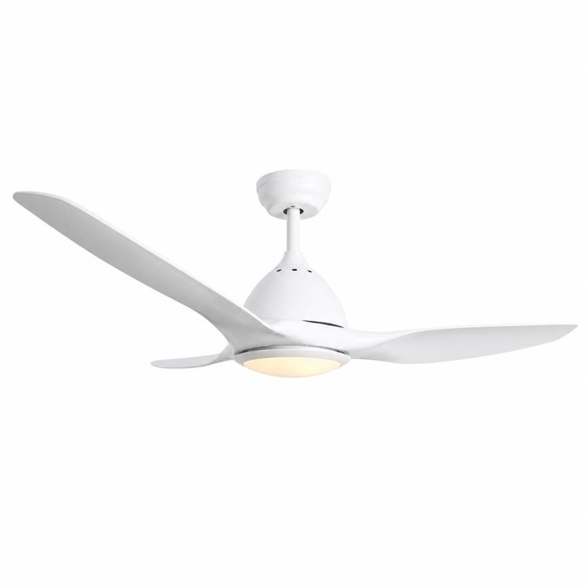 Λευκός Ανεμιστήρας Οροφής F024 με Φως LED 18W και Τρία Πτερύγια