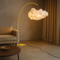 Cloud Φωτιστικό Δαπέδου με Σκελετό από Μέταλλο και Μεταξωτό Καπέλο Σύννεφο Cloud Φωτιστικό Δαπέδου με Σκελετό από Μέταλλο και Μεταξωτό Καπέλο Σύννεφο