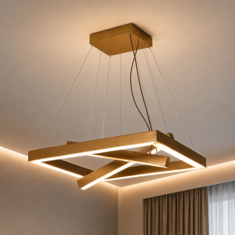 Πολύφωτο LED Τετράγωνο Κρεμαστό Φωτιστικό NOSTRA 1380