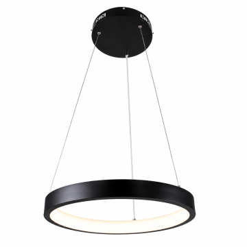 Κρεμαστό Φωτιστικό LED 30W 3513lm Dimmable Μαύρο Φ40cm L103