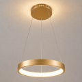 Μοντέρνο Χρυσό Ματ Φωτιστικό LED Φ40cm με 3 Χρόνια Εγγύηση
