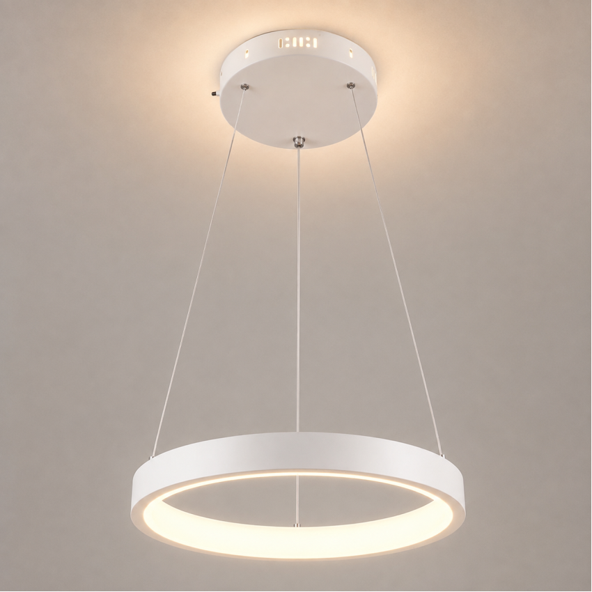 Κρεμαστό Φωτιστικό LED 30W 3513lm Dimmable Λευκό Φ40cm L104