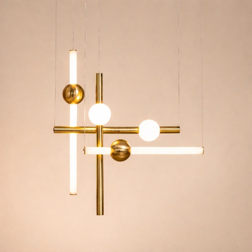 NERI 933/4 κρεμαστό φωτιστικό 4 φώτων LED 3000K οξυντέ