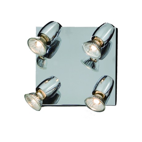 Simple Spot Square Chrome 25 x 25 x 15cm