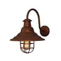 Vintage Copper Επιτοίχιο Φωτιστικό 44cm