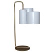 Hl-3567-3T Brody White & Old Bronze Επιτραπέζιο Φωτιστικό