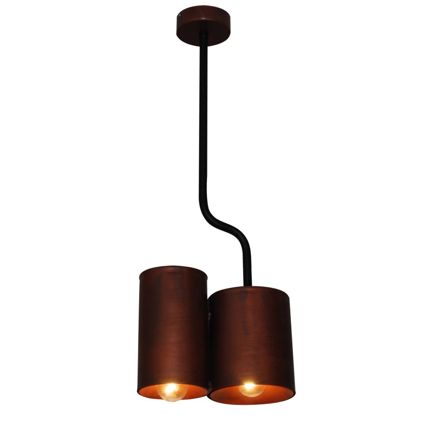 Hl-3567-P2 Brody Old Copper & Black Κρεμαστό Φωτιστικό