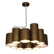 Hl-3567-P10 Brody Old Bronze & White Κρεμαστό Φωτιστικό