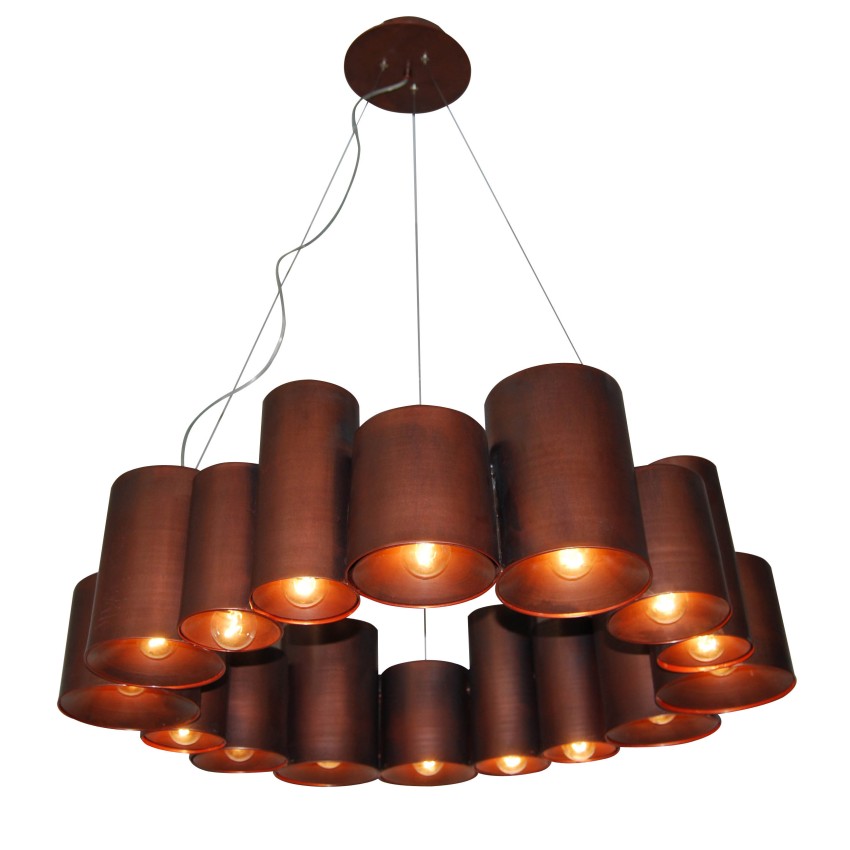 Hl-3567-P16 Brody Old Copper Κρεμαστό Φωτιστικό