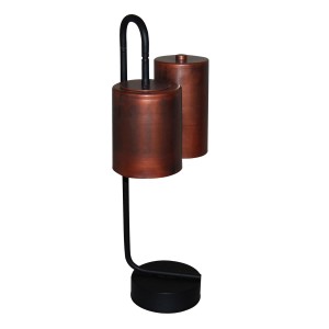 Hl-3567-2P Brody Old Copper & Black Επιτραπέζιο Φωτιστικό
