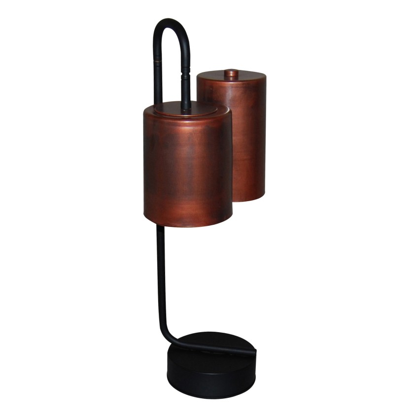 Hl-3567-2P Brody Old Copper & Black Επιτραπέζιο Φωτιστικό