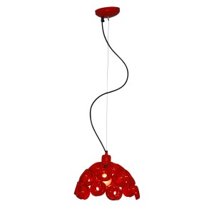 Hl-3590-Xs Darina Red Κρεμαστό Φωτιστικό Φ28