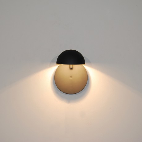 Hl-3592-1M Fallon Black Επιτοίχιο Φωτιστικό
