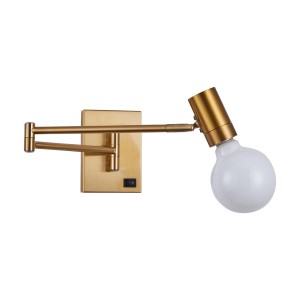 Se21-Gm-52 Adept Gold Matt Επιτοίχιο Φωτιστικό
