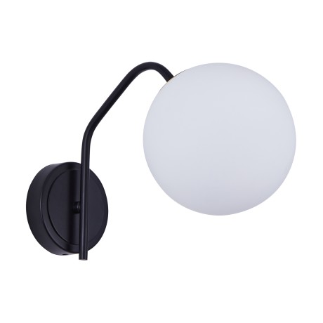 Se21-Bl-25 Flake Black Επιτοίχιο Φωτιστικό Opal Glass