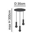 Se21-Nm-4-3Nm Adept Tube Nickel Matt Κρεμαστό Φωτιστικό