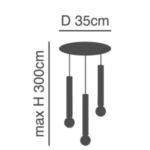 Se21-Nm-5-3Nm Adept Tube Nickel Mat Nickel Matt Κρεμαστό Φωτιστικό