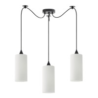 Se21-Bl-4-Bl3-Gl3 Adept Tube  Κρεμαστό Φωτιστικό White Glass