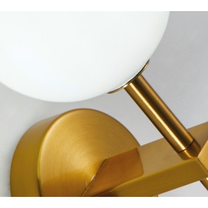 Se21-Gm-16 Royale Gold Matt Opal Glass Επιτοίχιο Φωτιστικό