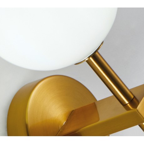 Se21-Gm-16 Royale Gold Matt Opal Glass Επιτοίχιο Φωτιστικό