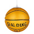 Spalding Nba Glint®  Κρεμαστό Παιδικό Φωτιστικό Οροφής Μονόφωτο 1 X E27 Πορτοκαλί Γυάλινο Φ25 X Υ25Cm