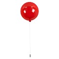 Balloon Glint®  Παιδικό Φωτιστικό Οροφής Μονόφωτο Κόκκινο Πλαστικό Μπάλα Φ30 X Υ33Cm