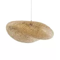 GLOBOSTAR® MEXICO  Boho Κρεμαστό Φωτιστικό Οροφής με Ντουί 1 x E27 AC 220-240V IP20 - Μπεζ - Μ85 x Π55 x Υ36cm