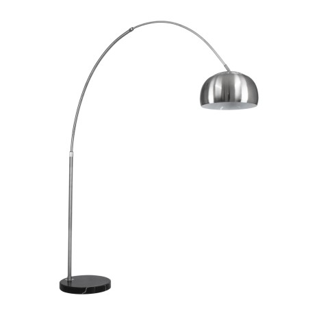 GLOBOSTAR® PRAGUE  Μοντέρνο Επιδαπέδιο Φωτιστικό με Ντουί 1 x E27 AC 220-240V IP20 - Νίκελ Βούρτσας - Μ210 x Π45 x Υ220cm