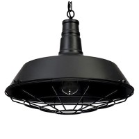 GLOBOSTAR® RAY  Vintage Κρεμαστό Φωτιστικό Οροφής με Ντουί 1 x E27 AC 220-240V IP20 - Μαύρο - Μ46 x Π46 x Υ25cm
