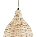 Bamboo Glint® Κρεμαστό Φωτιστικό σε Μπεζ 1 X E27 - Φ30 X Υ47Cm