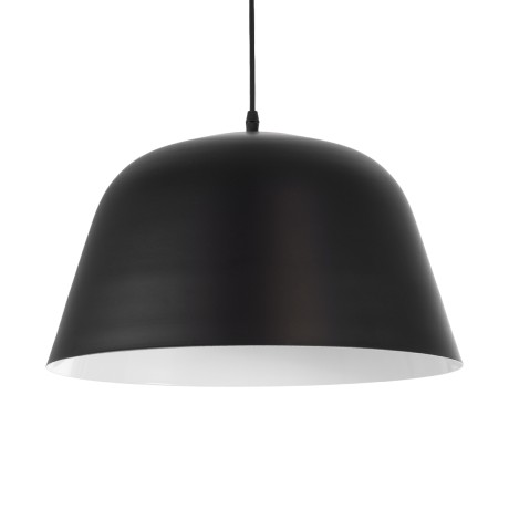 GLOBOSTAR® UPVALE  Μοντέρνο Κρεμαστό Φωτιστικό Οροφής με Ντουί 1 x E27 AC 220-240V IP20 - Μαύρο & Λευκό - Μ40 x Π40 x Υ24cm
