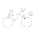 Bike White Glint® Vintage Κρεμαστό Φωτιστικό Οροφής Δίφωτο 2 X E27 Λευκό Μεταλλικό Μ67 X Π1.5 X Υ41Cm