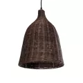 GLOBOSTAR® BAHAMAS  Boho Κρεμαστό Φωτιστικό Οροφής με Ντουί 1 x E27 AC 220-240V IP20 - Καφέ - Μ30 x Π30 x Υ40cm