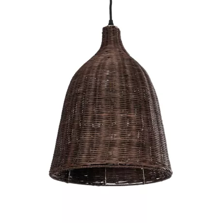 GLOBOSTAR® BAHAMAS  Boho Κρεμαστό Φωτιστικό Οροφής με Ντουί 1 x E27 AC 220-240V IP20 - Καφέ - Μ30 x Π30 x Υ40cm
