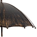 Umbrella Glint® Vintage Industrial Κρεμαστό Φωτιστικό Οροφής Πολύφωτο 5 X E27 Μαύρο Καφέ Σκουριά Μεταλλικό Φ58 X Υ60Cm