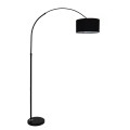 GLOBOSTAR® IMPERIAL  Μοντέρνο Επιδαπέδιο Φωτιστικό με Ντουί 1 x E27 AC 220-240V IP20 - Μαύρο - Μ100 x Π34 x Υ187cm