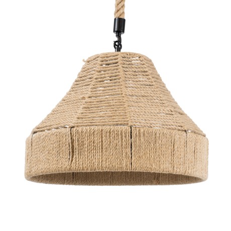 GLOBOSTAR® DOGMA  Boho Κρεμαστό Φωτιστικό Οροφής με Ντουί 1 x E27 AC 220-240V IP20 - Μπεζ - Μ38 x Π38 x Υ28cm