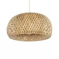 GLOBOSTAR® SAN TROPEZ  Boho Κρεμαστό Φωτιστικό Οροφής με Ντουί 1 x E27 AC 220-240V IP20 - Μπεζ - Μ38 x Π38 x Υ22cm