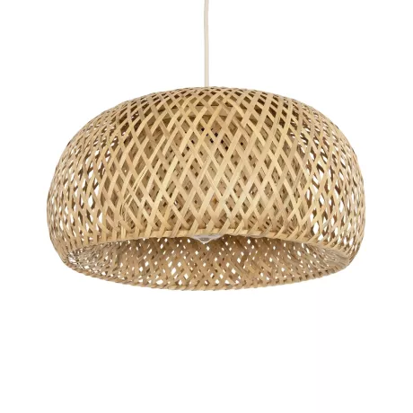 GLOBOSTAR® SAN TROPEZ  Boho Κρεμαστό Φωτιστικό Οροφής με Ντουί 1 x E27 AC 220-240V IP20 - Μπεζ - Μ38 x Π38 x Υ22cm
