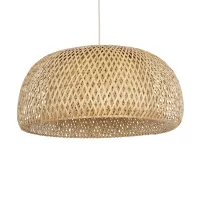 GLOBOSTAR® SAN TROPEZ  Boho Κρεμαστό Φωτιστικό Οροφής με Ντουί 1 x E27 AC 220-240V IP20 - Μπεζ - Μ60 x Π60 x Υ29cm