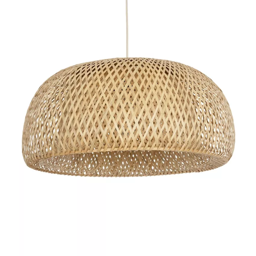 GLOBOSTAR® SAN TROPEZ  Boho Κρεμαστό Φωτιστικό Οροφής με Ντουί 1 x E27 AC 220-240V IP20 - Μπεζ - Μ60 x Π60 x Υ29cm