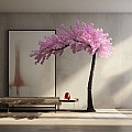 Τεχνητός Κήπος Cherry Blossom Tree Glint® Τεχνητό Διακοσμητικό Δέντρο Βουκαμβίλια Άνθος Κερασιάς Υ320Cm