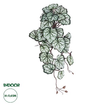 Τεχνητός Κήπος Rex Begonia Hanging Plant Glint® Τεχνητό Διακοσμητικό Κρεμαστό Φυτό Βιγόνια Υ45Cm