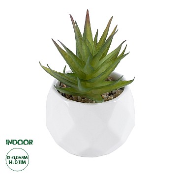 Τεχνητός Κήπος Succulent Aloe Glint® Διακοσμητικό Φυτό Παχύφυτο Αλόη Υ11Cm