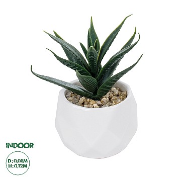 Τεχνητός Κήπος Succulent Aloe Potted Plant Glint® Διακοσμητικό Φυτό Αλόη Φ8 X Υ12Cm