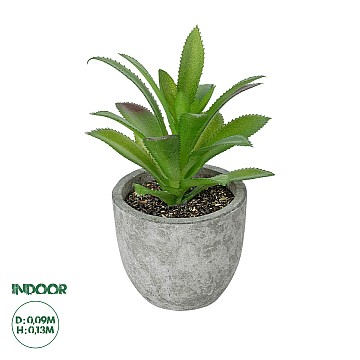 Τεχνητός Κήπος Succulent Aloe Potted Plant Glint® Διακοσμητικό Φυτό Αλόη  Φ9 X Υ13Cm