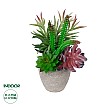 Τεχνητός Κήπος Succulent Varius Plant Potted Glint® Διακοσμητικό Φυτό Μίξ Μ17 X Υ20Cm