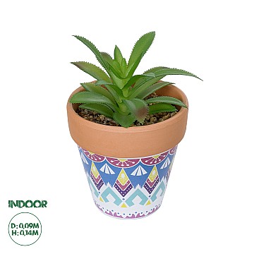 Τεχνητός Κήπος Succulent Aloe Potted Plant 210340 Διακοσμητικό Φυτό Αλόη Φ9 X Υ14Cm